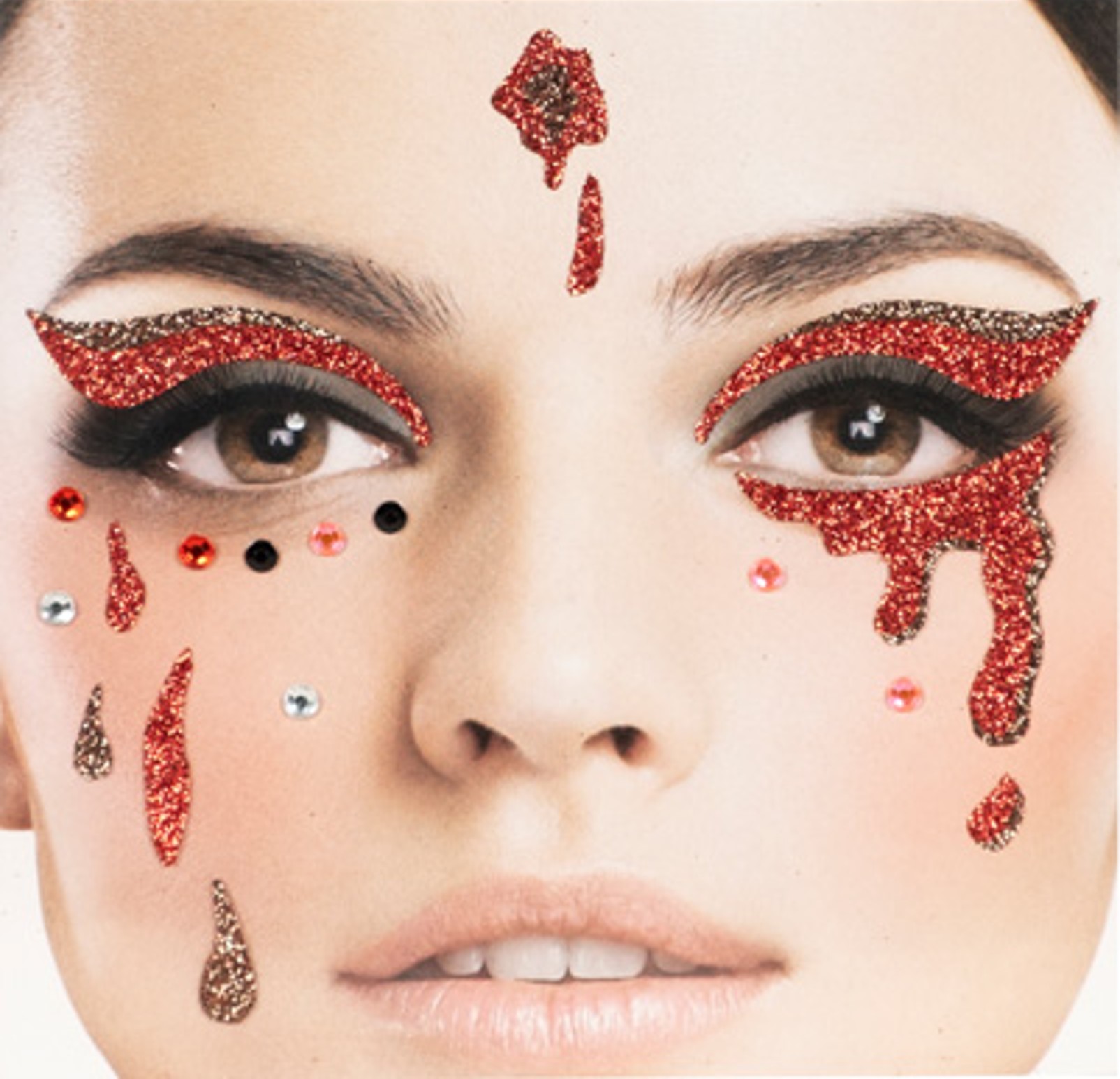 2er Set Spider Web Narben Gesicht Tattoos - Gruselige Halloween Gesichtsbemalung