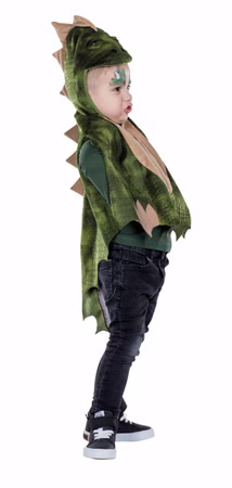 Dinokostüm Cape Kinder grün Gr.92 104 Dino Dinosaurier Karneval Fasching Kostüm