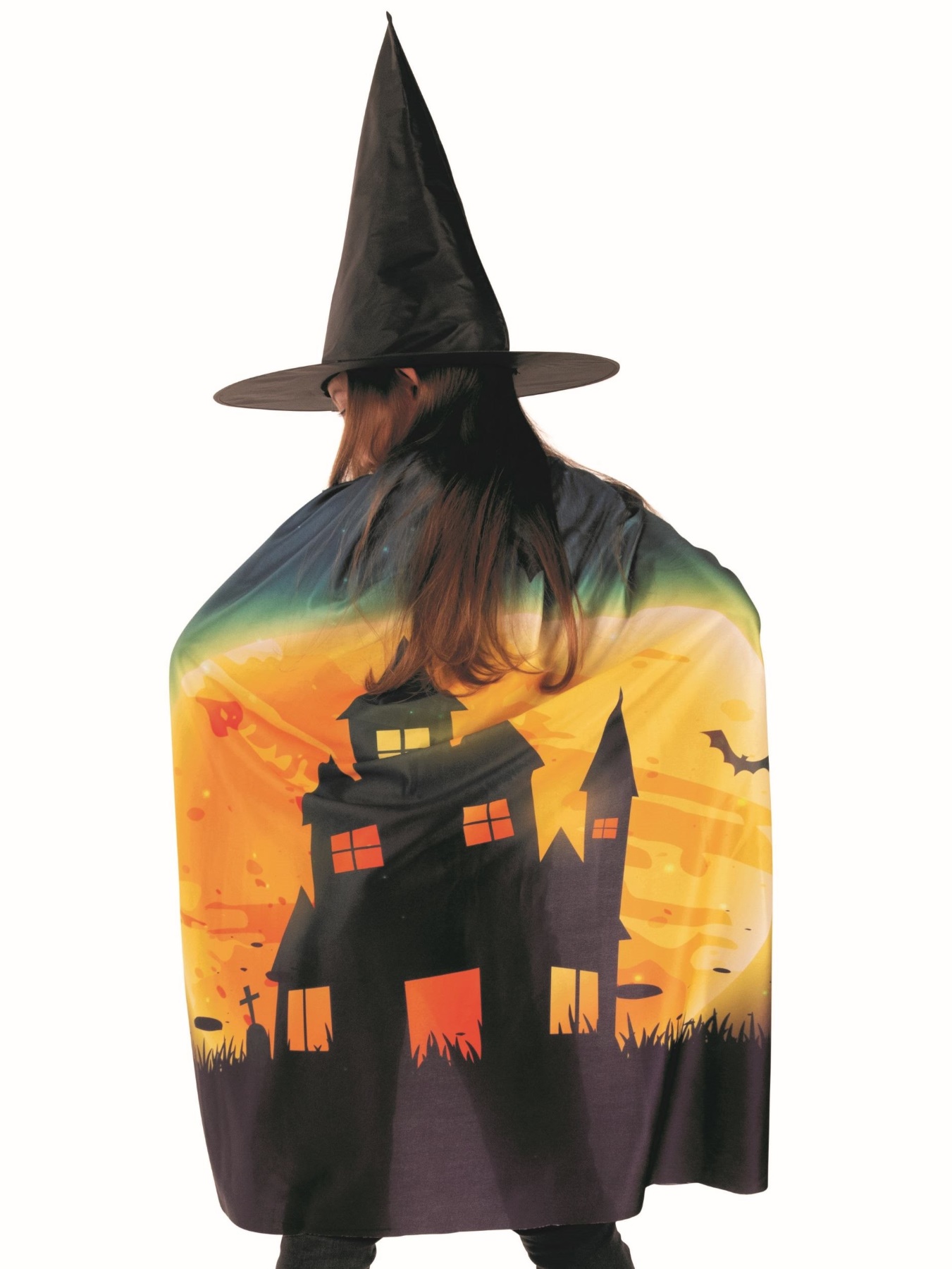 Halloween Hexenumhang Aus Samt - Einfarbiger Unisex-Umhang In Verschiedenen Größen Für Die Perfekte Gruselstimmung