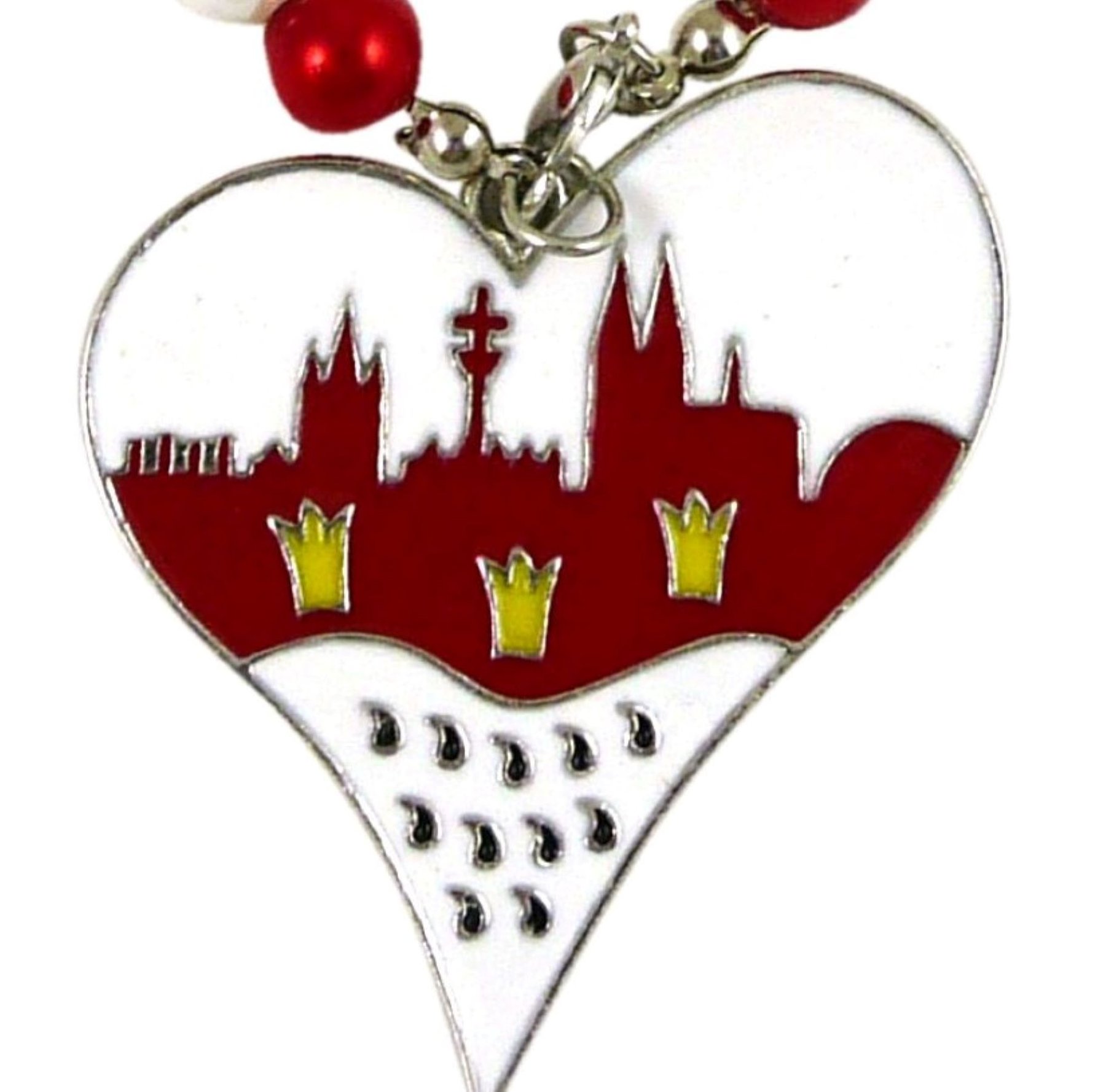 Karneval Tank Top "Jeck Mit Herz" - Rot Weiß Für Fasching