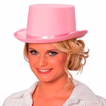 Zylinder Hut rosa Karneval Fasching Kostüm Party Zylinderhut Damenhut
