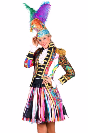 Karnevals Jacke Uniform Mix it up Patchwork Damen Herren Fasching Kostüm