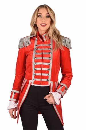 excl. Jacke Uniform Damen Herren Zirkus Köln Garde rot/silber Karneval Fasching