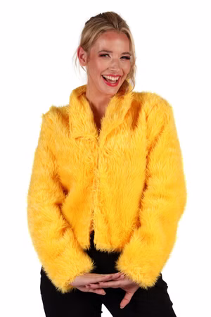 Plüschjacke Fell Jacke Damen versch. Farben Karneval Fasching Verkleidung