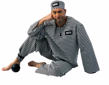 Sträflingskugel Sträfling Knacki Prisoner Karneval Junggesellenabschied Fasching