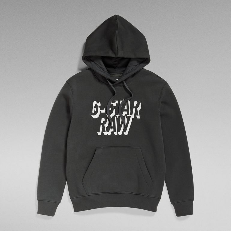 G-STAR RAW DENIM RETRO SHADOW GRAPHIC HOODED MEN SWEATSHIRT | Sagatoo