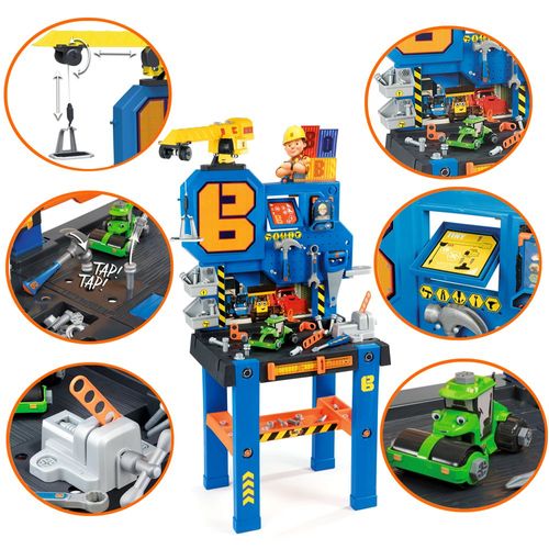 Big Workbench Center Bob the Builder with Crane and Accessories eBay