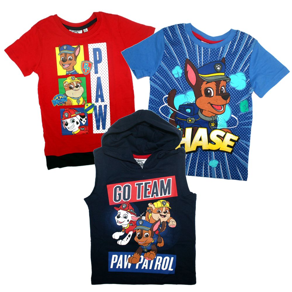 Kinder T-Shirt Jungen | Paw Patrol | Größe 98 - 128 | Kleine Helden