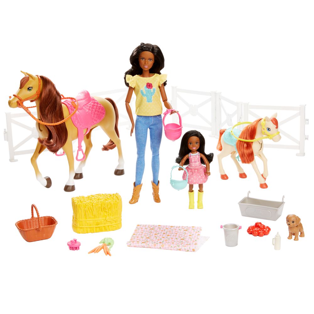 Reitspaß | Barbie Puppen brünett | Spielset & Accessoires Suchergebnis auf für: ein Pferd striegeln: Spielzeug