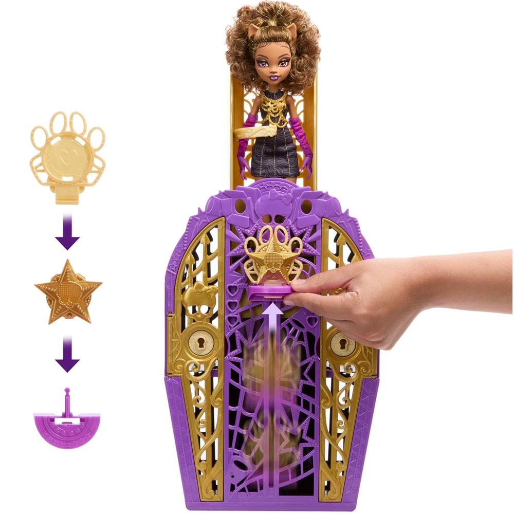 Clawdeen Wolf Spiel-Set & Kleiderschrank | Puppe Monster High | JBG80 Clawdeen Wolf Spiel-Set & Kleiderschrank | Puppe Monster High | JBG80