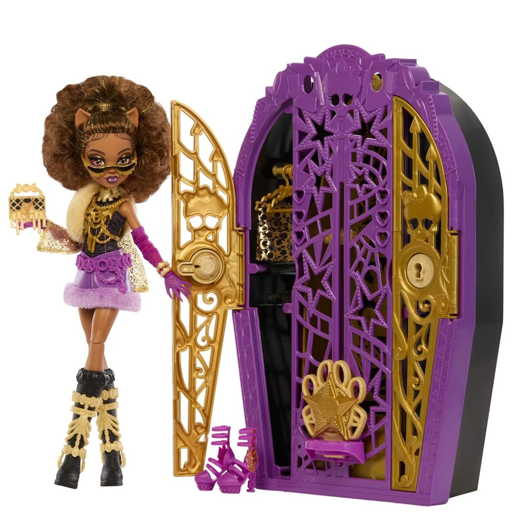 Clawdeen Wolf Spiel-Set & Kleiderschrank | Puppe Monster High | JBG80 Clawdeen Wolf Spiel-Set & Kleiderschrank | Puppe Monster High | JBG80