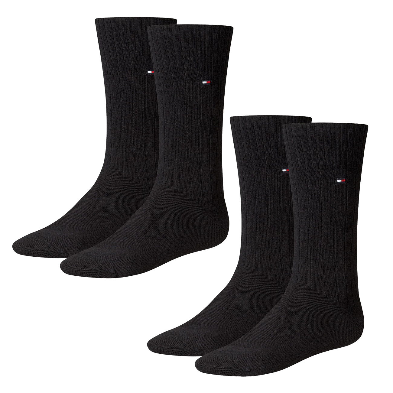 2 x Tommy Hilfiger Quater Socken Strümpfe Herren jeans blau Basic Fashion Socks