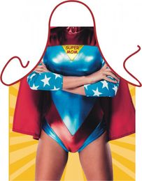 Fun-Schürze Super Mom lustiges Geschenk Frau