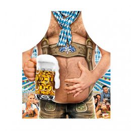 Schürze Alpensixpack lustiges Geschenk für Männer