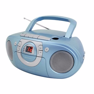 Soundmaster SCD5100BL tragbarer CD-Player Radiorecorder Kassettenrecorder AUX-Anschluss