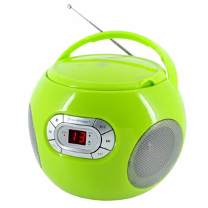 Soundmaster SCD2120GR Boombox tragbares Radio mit CD-Player Hörbuchfunktion Kinderradio Seniorenradio
