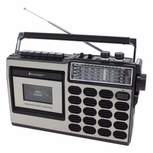 Soundmaster RR18SW Retro Radiorecorder Kassettenrekorder mit USB/SD Aufnahme