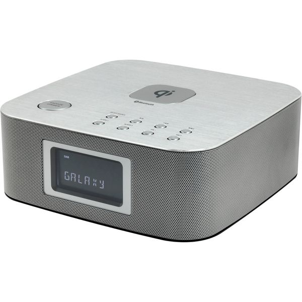 Soundmaster EliteLine UR411SI Radiowecker Uhrenradio Gangreserve DAB+ UKW USB AUX Bluetooth Smartphone-Ladefläche Fernbedienung 2x5 Watt RMS