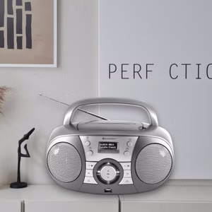 Soundmaster SCD1800TI tragbares Radio DAB+ mit CD-Player Hörbuchfunktion UKW-RDS USB AUX Bluetooth