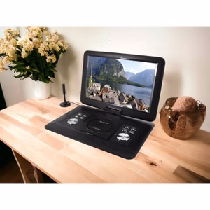 Soundmaster PDB1600SW tragbarer DVD-Player mit DVB-T2 HD-Tuner und 15.4" TFT Bildschirm inkl. 300 Spielen