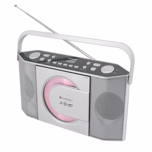 Soundmaster RCD1755SI tragbares Radio mit CD-Player UKW-PLL MP3 Kopfhöreranschluss