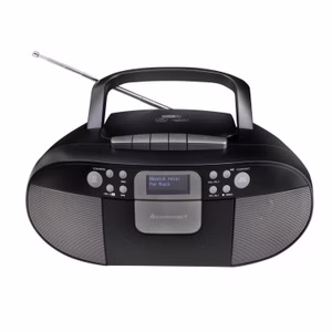 Soundmaster SCD7800SW tragbares Digitalradio CD-Player Kassette Hörbuchfunktion DAB+ UKW-Radio USB-Anschluss Kopfhöreranschluss