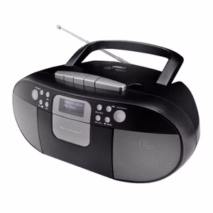 Soundmaster SCD7800SW tragbares Digitalradio CD-Player Kassette Hörbuchfunktion DAB+ UKW-Radio USB-Anschluss Kopfhöreranschluss