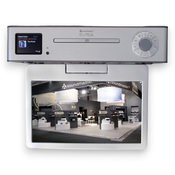 Soundmaster EliteLine KTD1020SI Unterbau-Küchenradio mit 10" TV, DAB+, CD, DVB-T2/C, USB, Bluetooth