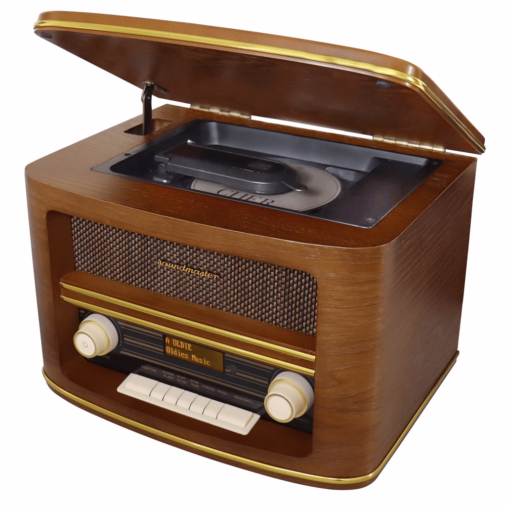 Soundmaster NR961 Nostalgie Radio numérique stéréo DAB+ FM avec lecteur CD CD MP3 USB Bluetooth AUX-IN Égaliseur