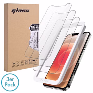 MonkeyTEC 3er-Set Displayschutzfolie 9H kristallklar Apple iPhone