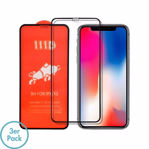 MonkeyTEC 3er-Set Panzerglas 9H Anti-Fingerprint kristallklar Apple iPhone