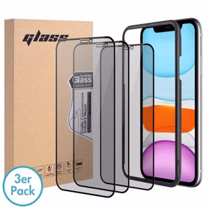 MonkeyTEC 3er-Set Blendschutzfolie 9H Augenschutz Anti-Blend Anti-Fingerprint Anti-Öl für empfindliche beanspruchte Augen Apple iPhone