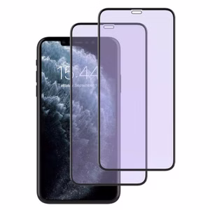 MonkeyTEC 3er-Set Displayschutzfolie 9H Augenschutz Anti-Blaulicht Anti-Fingerprint Anti-Schmutz für empfindliche beanspruchte Augen Apple iPhone