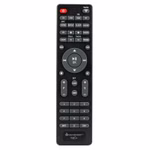 soundmaster icd2023sw internetradio ansicht der fernbedienung in schwarz