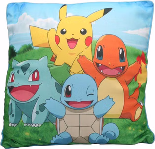 Pokemon Kissen Dekokissen Kinderkissen Starter Team Kinder Kissen 40 x 40 cm