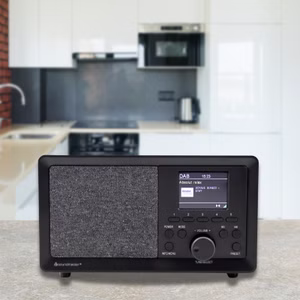 Soundmaster DAB350SW Digitalradio DAB+ UKW-RDS USB Farbdisplay dimmbar & abschaltbar Weckerfunktion Einschlaffunktion