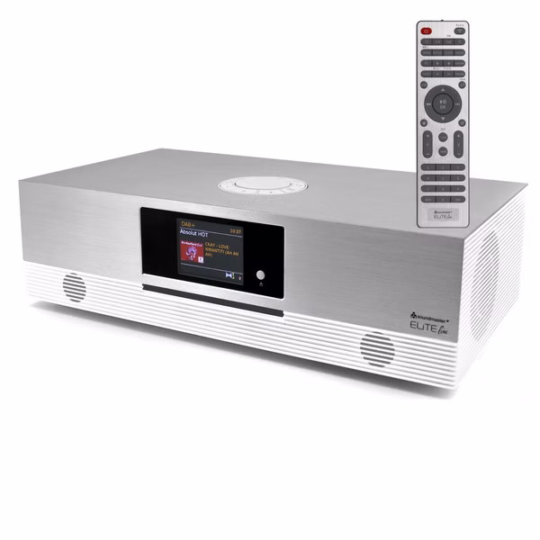 Soundmaster EliteLine ICD2080WE Internetradio Kompaktanlage CD-Player WLAN Bluetooth DAB+ UKW-Radio Spotify-Connect Undok App-Steuerung