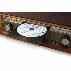 Soundmaster NR565DAB 7-in-1 Nostalgie Stereoanlage Plattenspieler DAB+ CD-MP3 USB Kassette BT Digitalisierung Equalizer