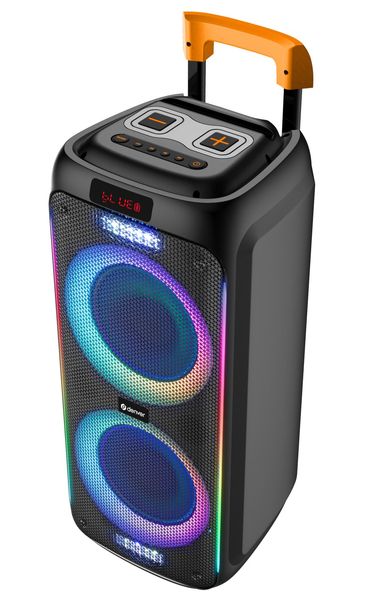 DENVER TSP-456 – Bluetooth Trolley-Lautsprecher mit LED-Lichtshow & Mikrofon