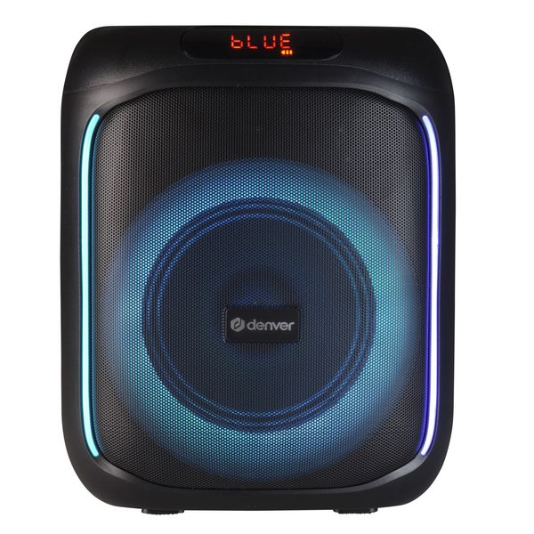 DENVER BPS-165 – Kompakter Bluetooth-Partylautsprecher mit LED-Lichteffekten