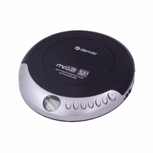 DENVER DMP-391 – Tragbarer CD-/MP3-Player mit Anti-Schock & Bass Boost + Kopfhörer