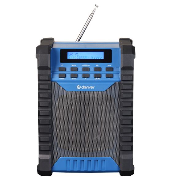 DENVER WRD-60 – Robustes Baustellenradio mit DAB+, Bluetooth & Akku