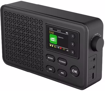 DENVER DAB-57 – Kompaktes DAB+ Radio mit Bluetooth, Farbdisplay & Weckfunktion