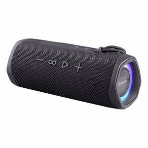 DENVER BTV-223B Kabelloser TWS Bluetooth-Lautsprecher mit LED Lichteffekten und Power für Outdoor & Party, wasserfest IPX5, 200W/20W RMS