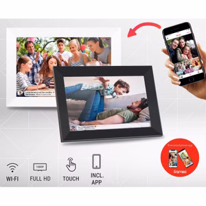 Denver PFF-1063BMK2 Full-HD digitaler Wi-Fi-Bilderrahmen 25,65 cm (10,1") mit FRAMEO Software