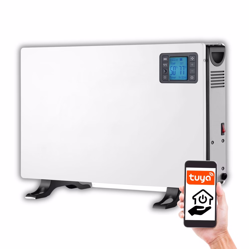 Denver SCH-2105 – Smarter Wi-Fi Konvektorheizer mit TUYA App- & Sprachsteuerung, 3 Heizstufen, Timer, Turbo-Modus und effizientem Heizen nur nach Bedarf für geringere Energiekosten