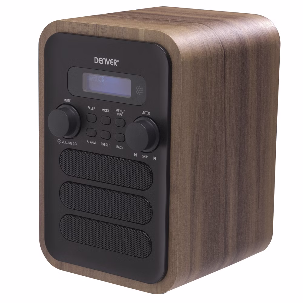 DENVER DAB-48GREY – Digitalradio mit DAB+, FM, Bluetooth & Fernbedienung