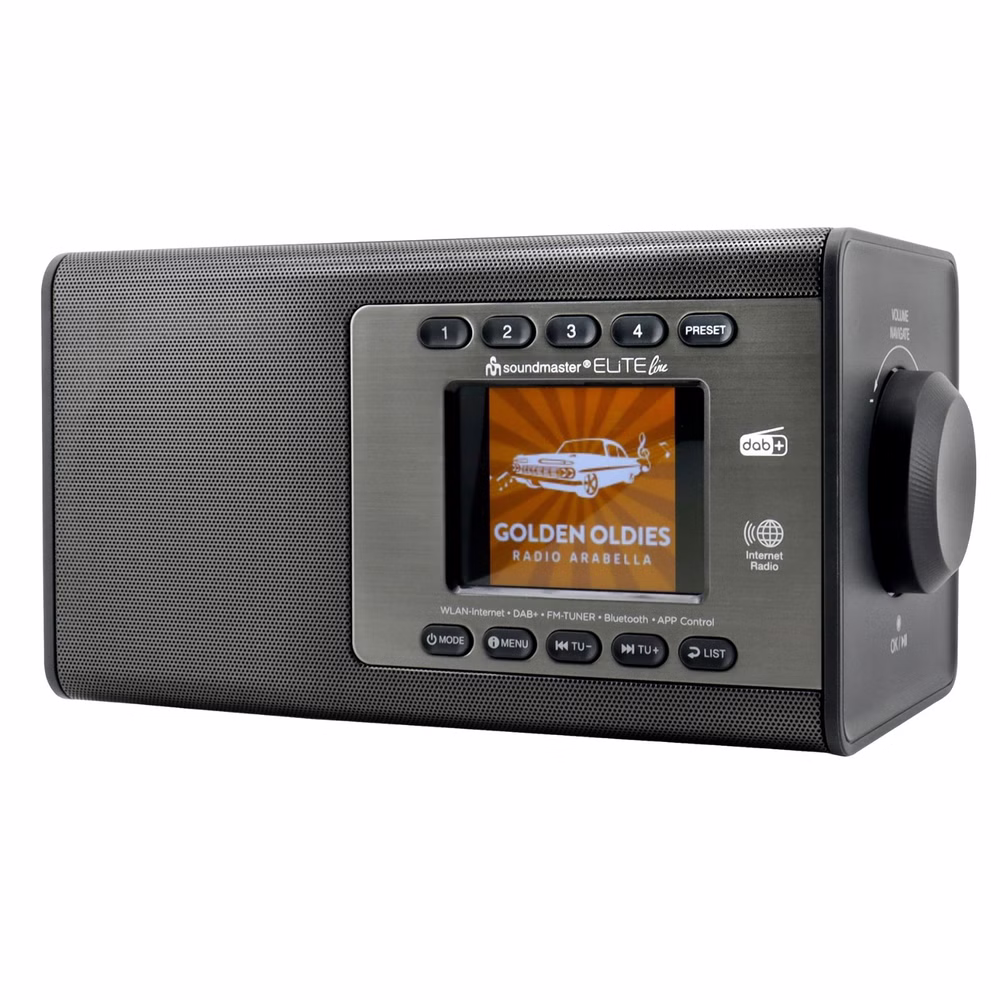 Soundmaster EliteLine IR7000TI WLAN-Internetradio – Smartes DAB+/UKW Radio mit Bluetooth, USB-MP3 & App-Steuerung