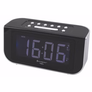 Soundmaster HighLine FUR4005 Funkwecker Radiowecker UKW-PLL Radio Dual-Alarm dimmbares Display Gangreserve