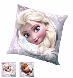 Disney Kissen  Dekokissen Kinderkissen Frozen Die Eiskönigin Anna & Elsa Motiv ca. 40 x 40cm